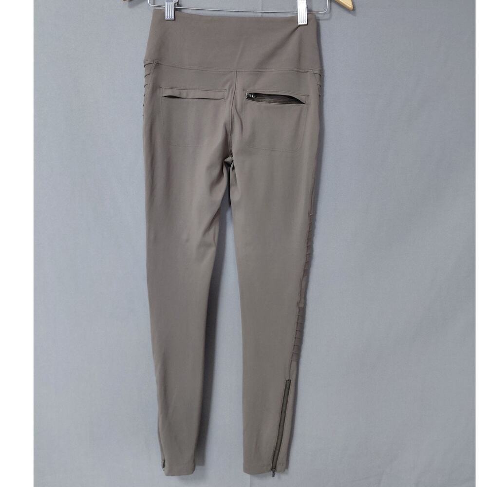Athleta Delancey Moto Tight Brown Stretch Pants Women Size XS - Picture 3 of 16